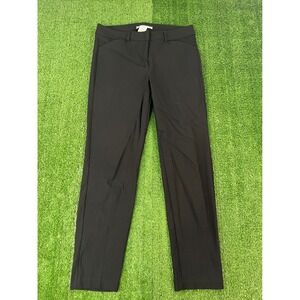Zac & Rachel Womens Black Slim Leg Dress Pants Size 6 Stretch Career Trousers